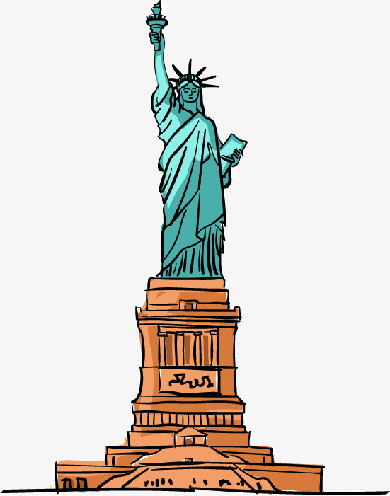 551x701 Cartoon Vector Statue Of Liberty United States, Cartoon, Vector