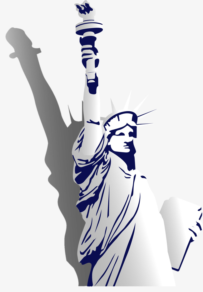 650x937 Vector Hand Painted Statue Of Liberty, Vector, Hand Painted