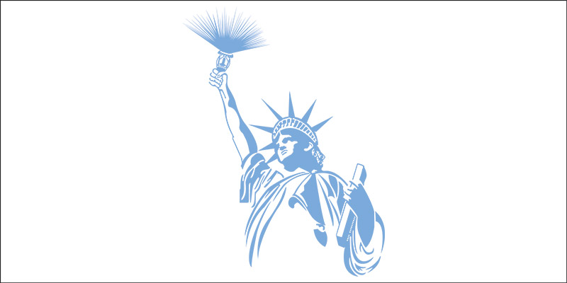 800x400 Exquisite Statue Of Liberty Vector Design