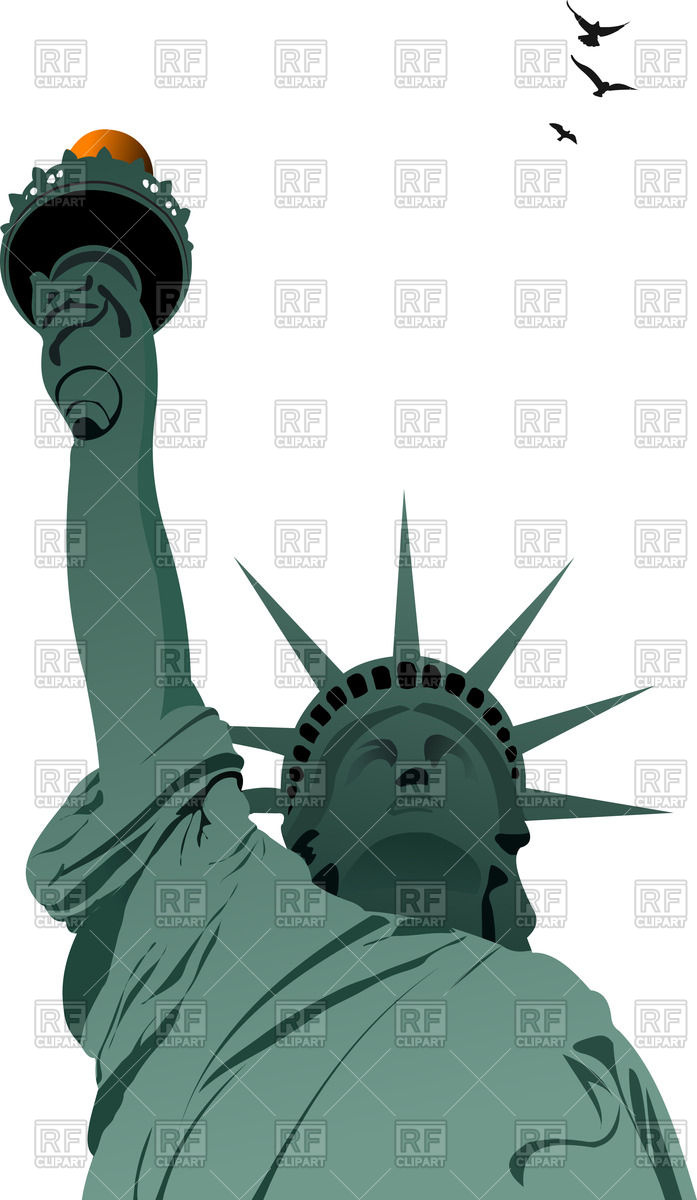 697x1200 Statue Of Liberty In New York Vector Image Vector Artwork Of