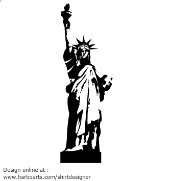 335x355 Drawn Statue Of Liberty Vector