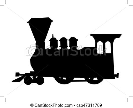 450x366 Silhouette Of Steam Train.