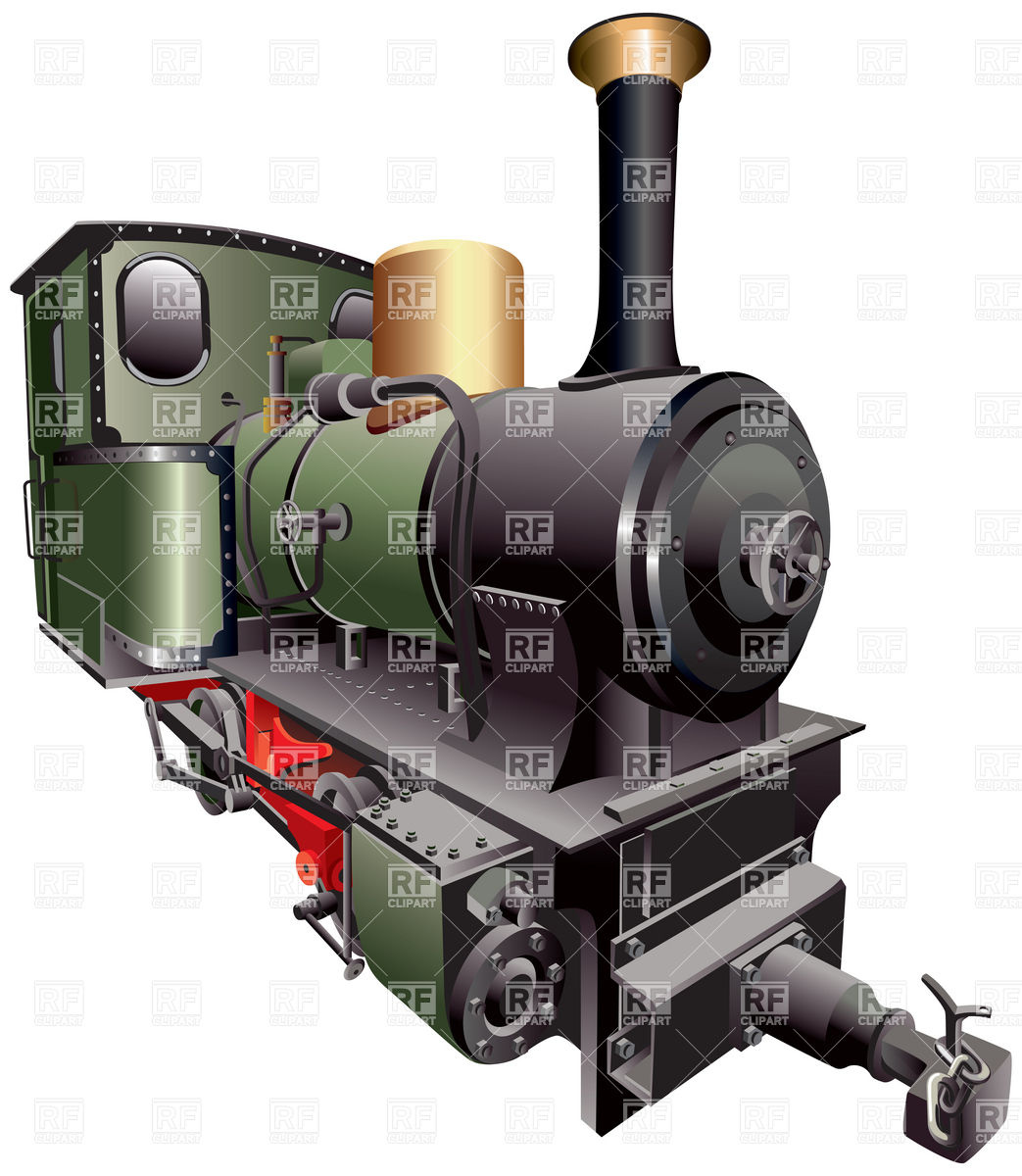1043x1200 Steam Locomotive Vector Image Vector Artwork Of Transportation