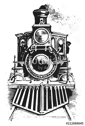 339x500 Steam Locomotive Railway