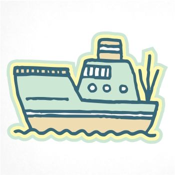 350x350 Steamboat Vector Design Yougraph