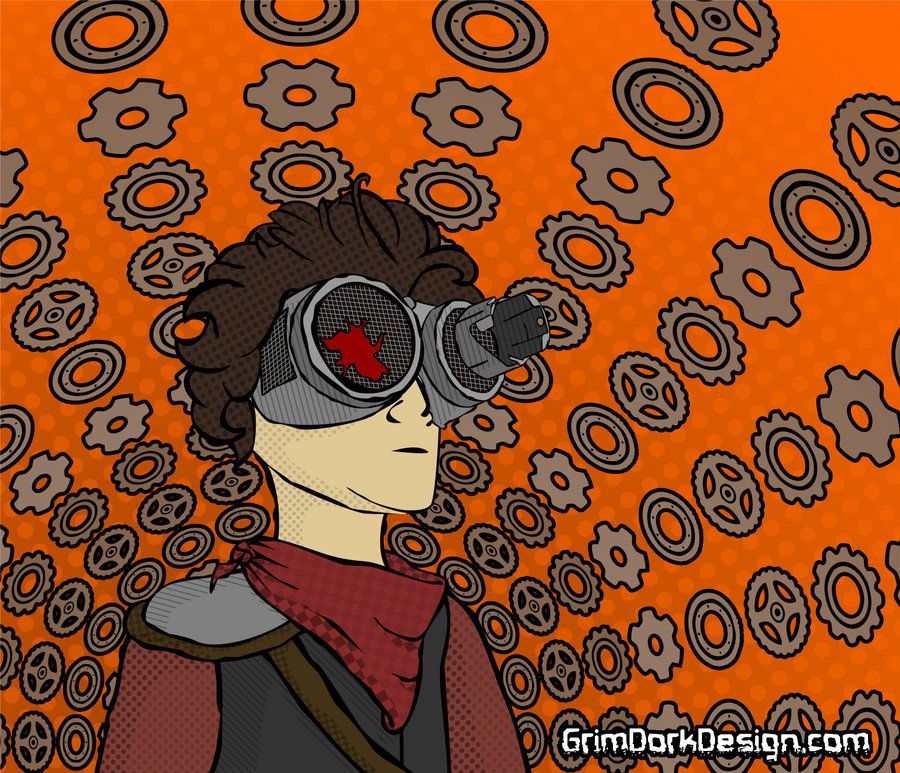 900x773 Proffessor Gyrus. Steampunk Vector Art By Grimdork My Art
