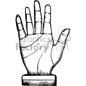 300x300 Royalty Free Vintage Steampunk Hand Vector Vintage 1900 Vector Art