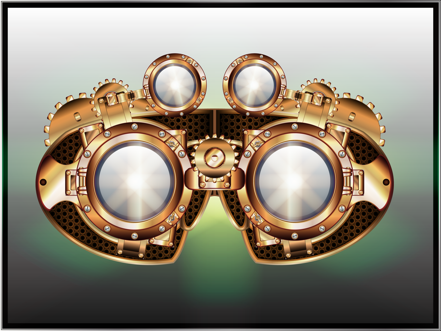 900x675 Steampunk Googles By Illustratorg