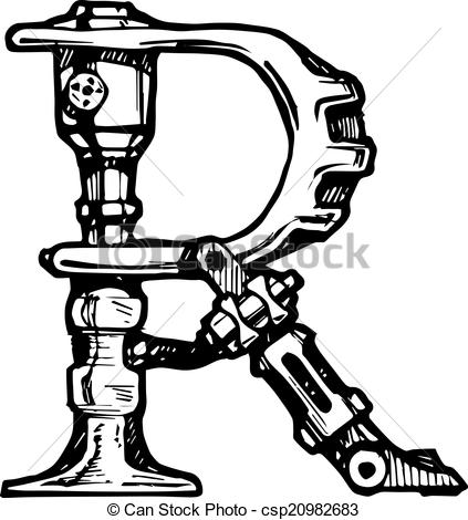 423x470 Steampunk Clipart Pipe