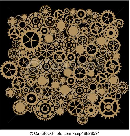 450x470 Steampunk Gears Background Eps Vectors