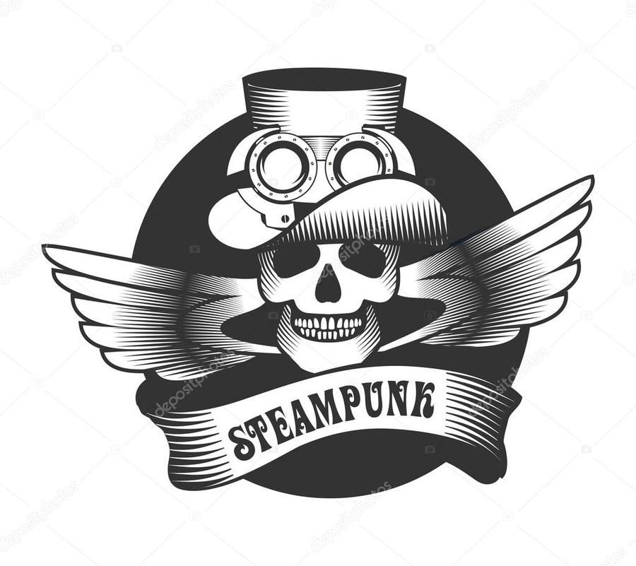 900x801 Download Skull Steampunk Vector Clipart Clip Art Illustration