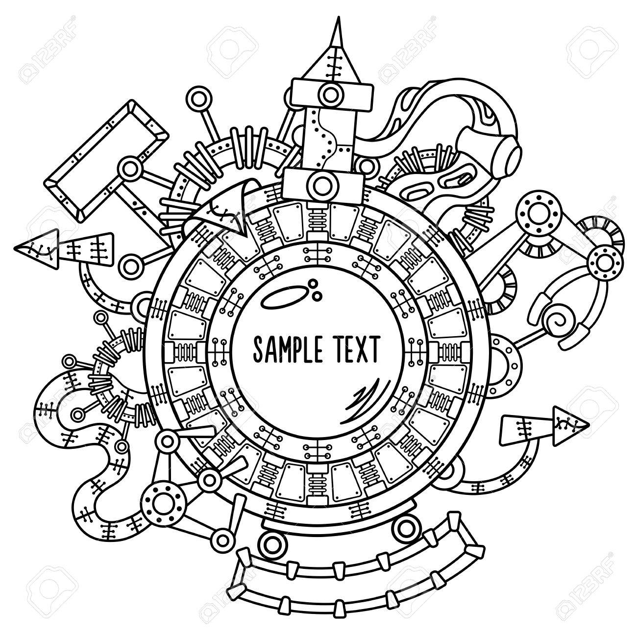 1300x1300 Royalty Free Steampunk Clip Art, Vector Images Illustrations