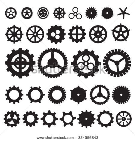 450x470 Steampunk Gear Clipart Vector
