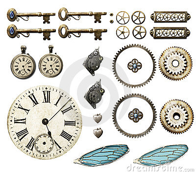 400x356 Steampunk Clipart
