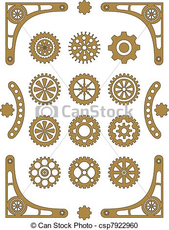 346x470 Vector Clipart Steampunk