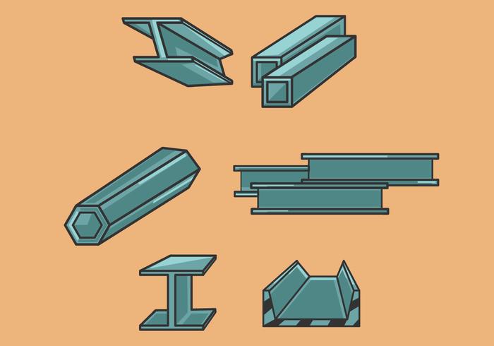 700x490 Steel Beam Illustration Vector
