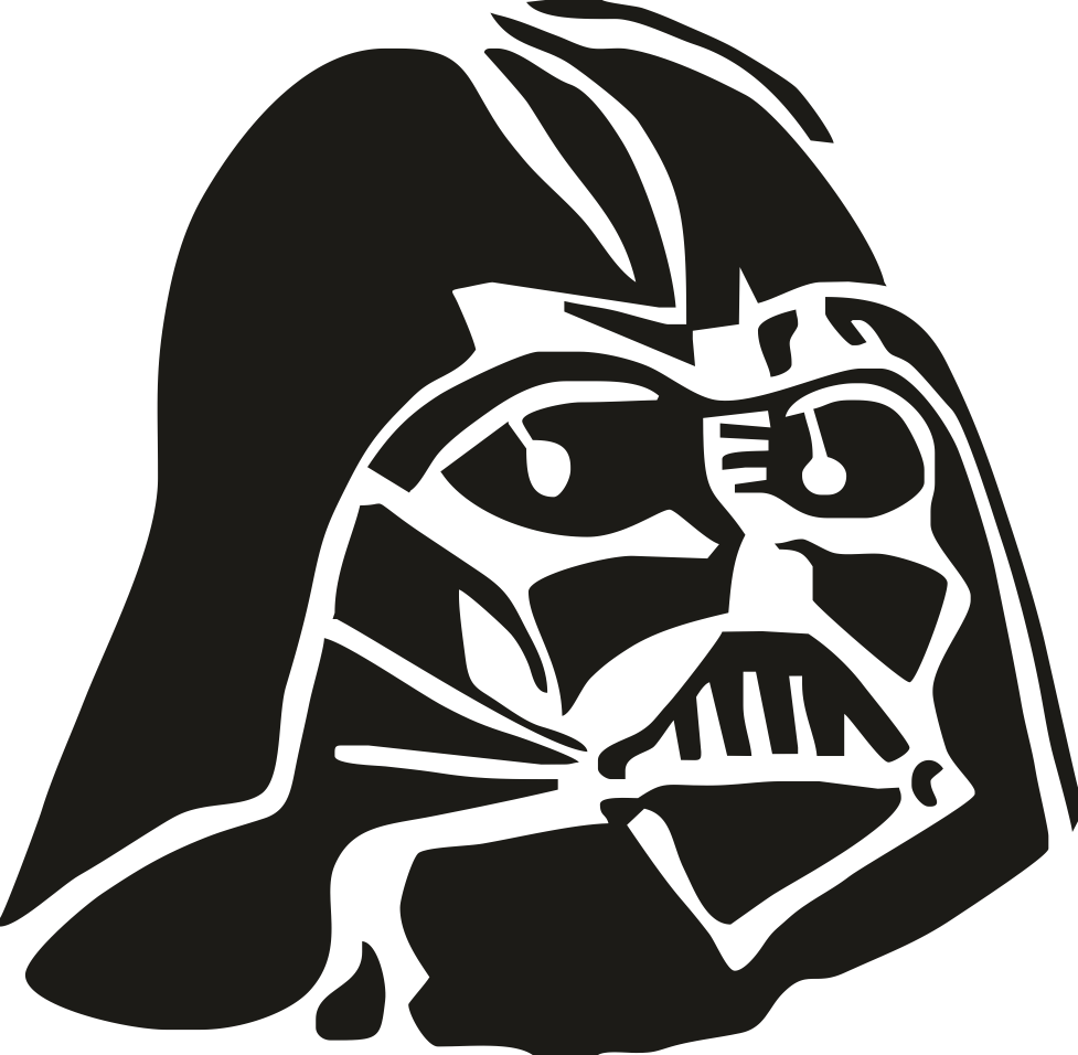 977x956 Darth Vader Stencil Vector Free Vector Download
