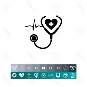300x300 Photostock Vector Monochrome Vector Icon Of Human Heart