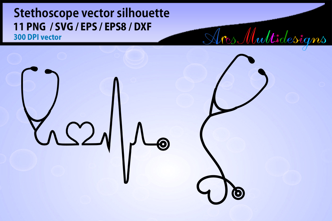1160x772 Stethoscope Svg Silhouette Bundle Stethoscope Vector