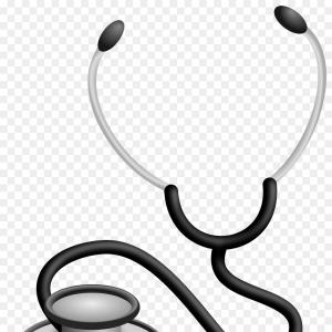 300x300 Stethoscope Sign Illustration Vector White Icon Rongholland
