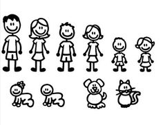 236x182 Stick Figure Family High Quality Decals In 2018 Mummum