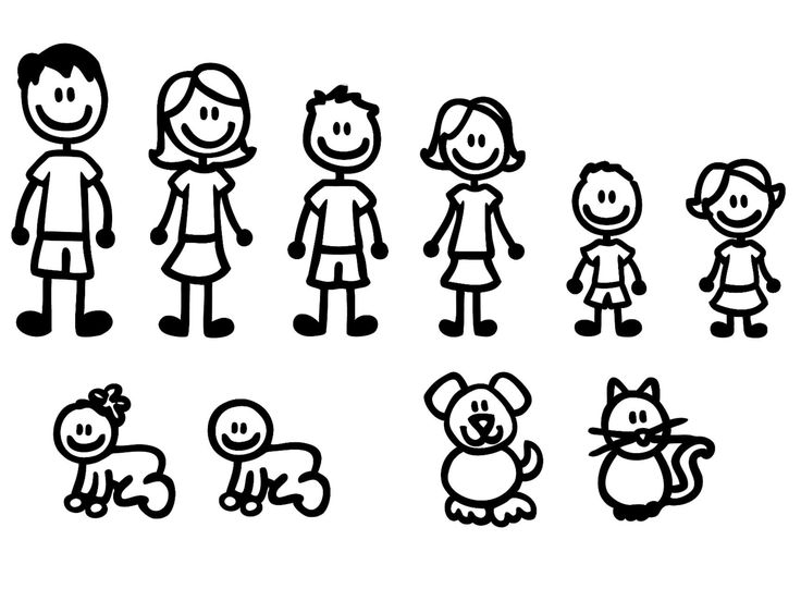 Stick Family Vector at GetDrawings | Free download