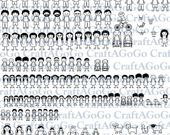 340x270 Stick Family Etsy