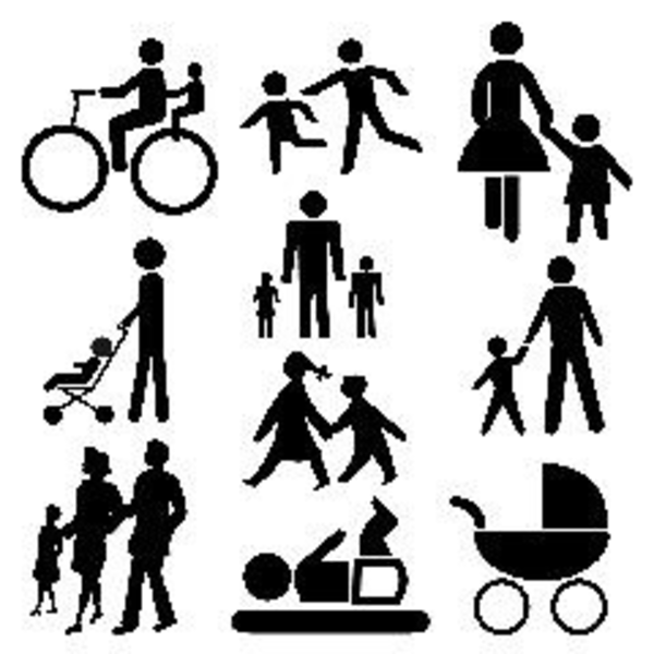 600x600 Stick People Family Image