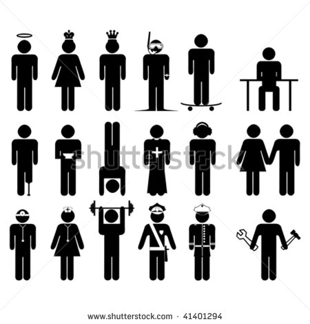 450x470 Vector Stick People Desktop Backgrounds