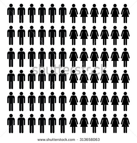 450x470 Vector Stick People 101 Clip Art