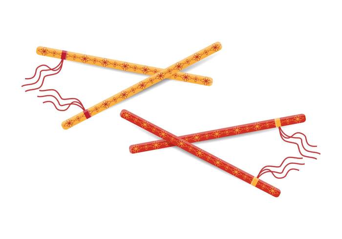 700x490 Dandiya Sticks Vector Illustration