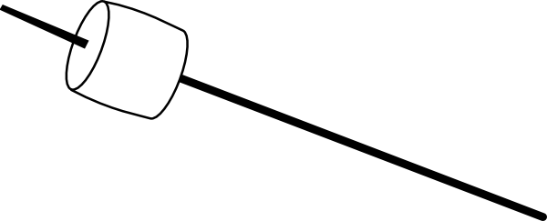 600x243 Marshmallow On A Stick Clip Art Free Vector 4vector