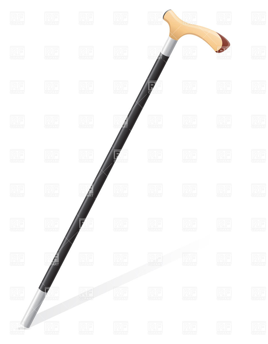 933x1200 Retro Walking Stick Vector Image Vector Artwork Of Objects