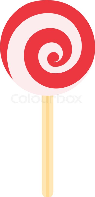 388x800 Candy Stick Icon. Flat Illustration Of Candy Stick Vector Icon For