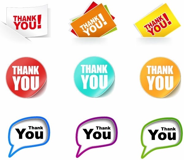 600x520 Thank You Stickers Vector Collection Free Vector In Encapsulated