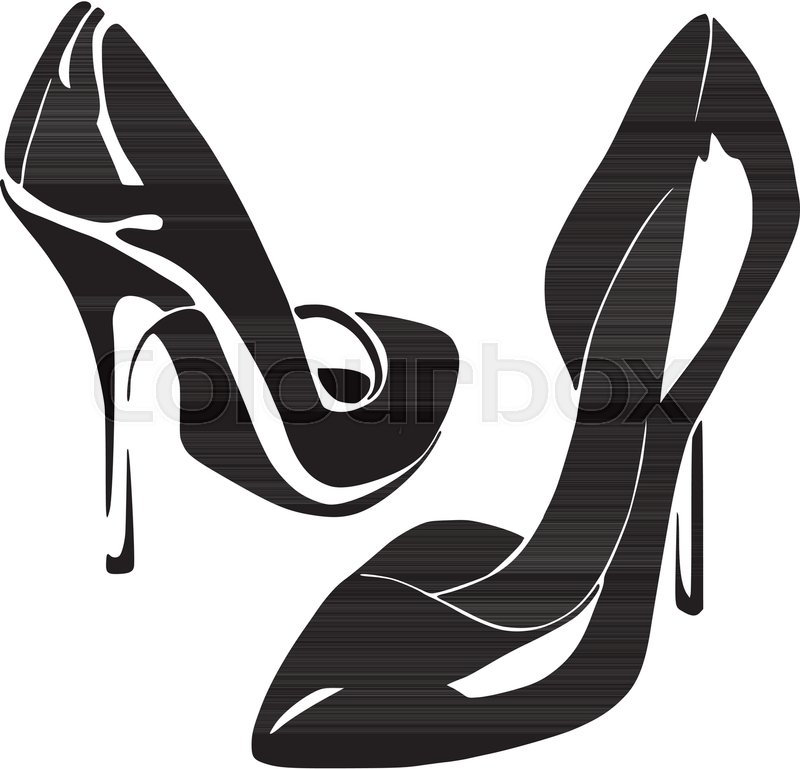 800x769 Ladies Shoes Colored Set