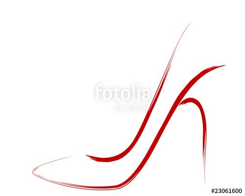 500x400 Red Stiletto, Sketch Stock Image And Royalty Free Vector Files On