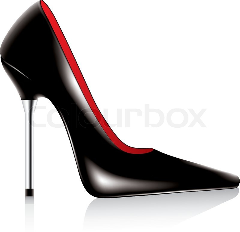 800x774 Vector High Heel Shoe With Metal Stiletto Stock Vector Colourbox