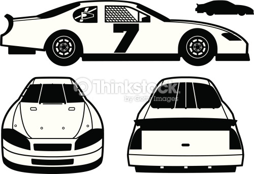 500x343 Stock Car Graphic Royalty Free