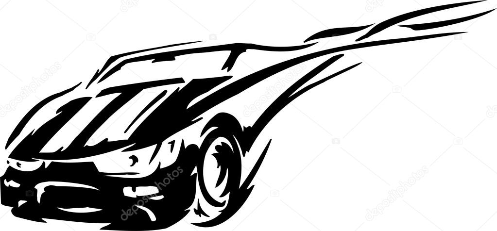 1023x476 Vector Race Car Clipart