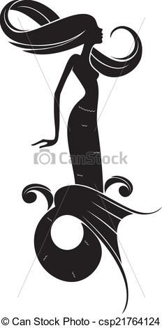 232x470 Mermaid Clipart Vector