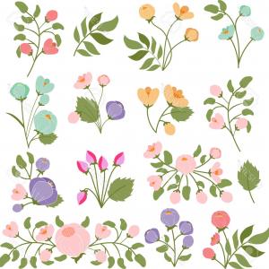 300x300 Stock Illustration Watercolor Floral Vector Frame Shopatcloth