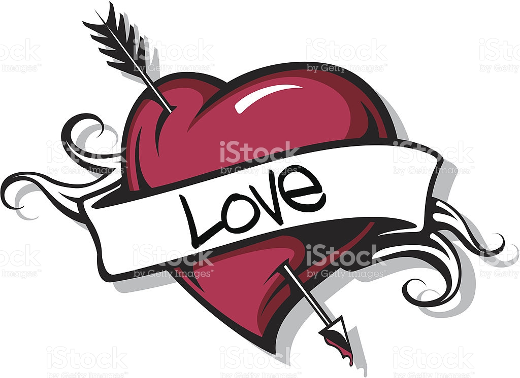 1024x746 Heart With Arrow Svg Free Stock