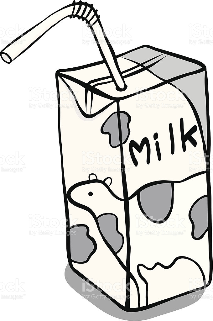 680x1024 Clipart Milk In Box
