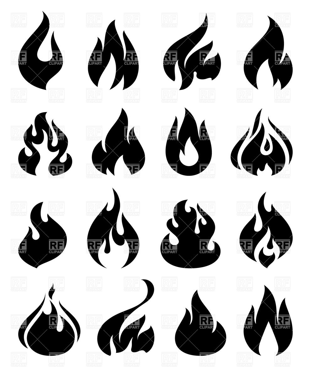 988x1200 Fire And Flame Silhouettes