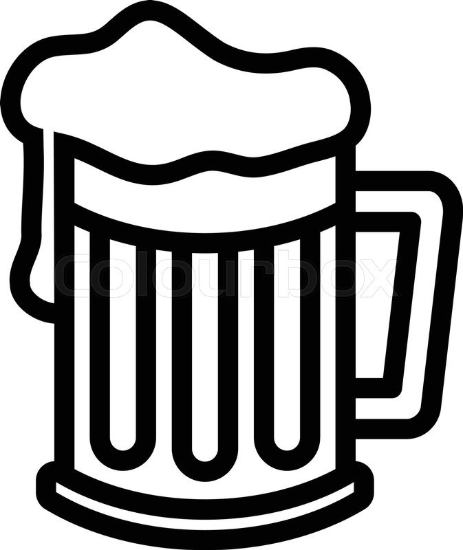 673x800 Beer Mug Vector Icon Stock Vector Colourbox