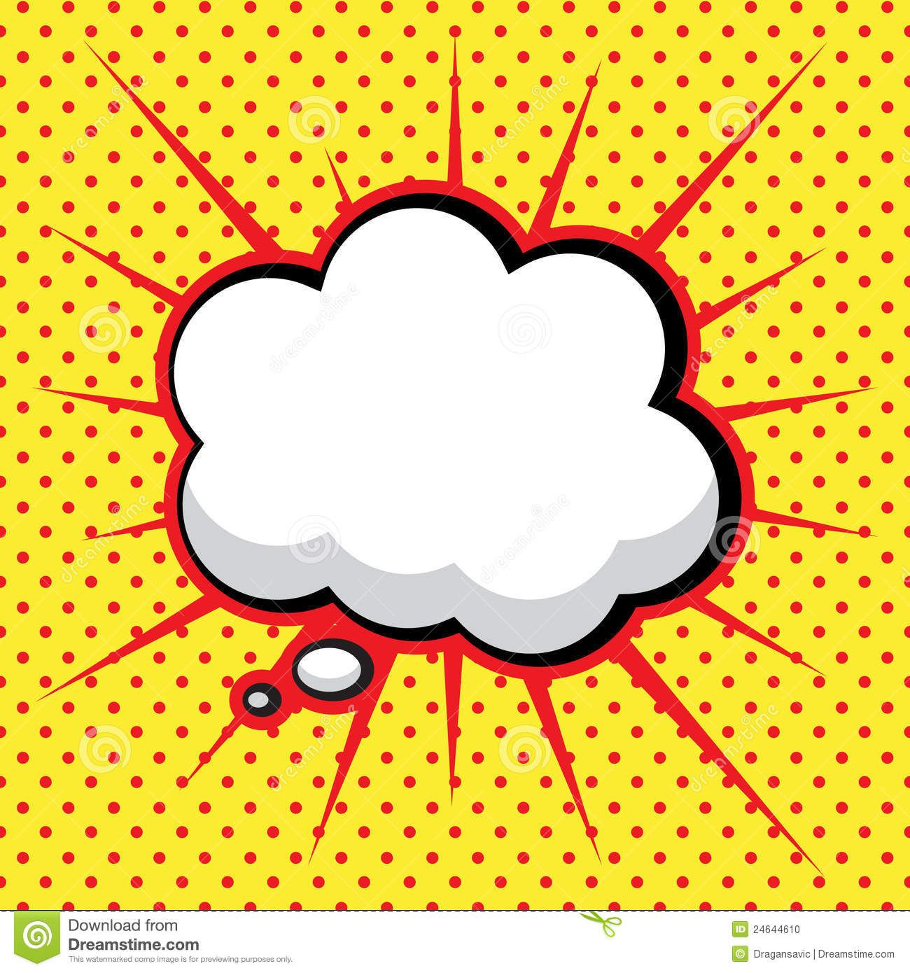 1300x1390 Comic Book Speech Bubble ,pop Art Background Stock Vector