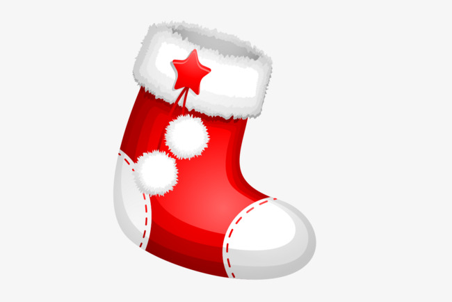 650x434 Hand Painted Christmas Stocking Vector, Hand Painted Christmas
