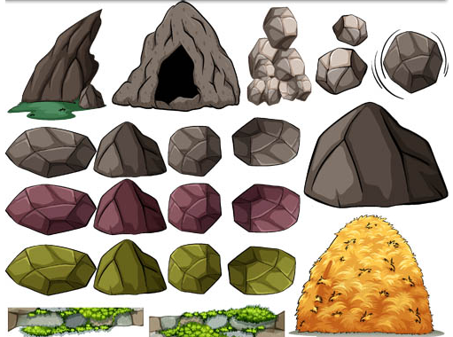 511x380 Stones And Rocks Vector Ai Format Free Vector Download