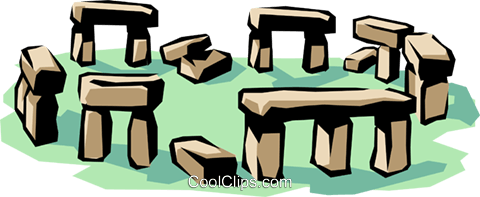 480x197 Stonehenge Royalty Free Vector Clip Art Illustration Arch0306